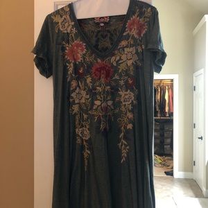 Short sleeve short Johnny Was dress